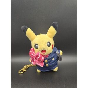 KEYCHAIN MASCOT CHARACTER PIKACHU POKEMON AIRPORT 2015 D0717 5 Inch